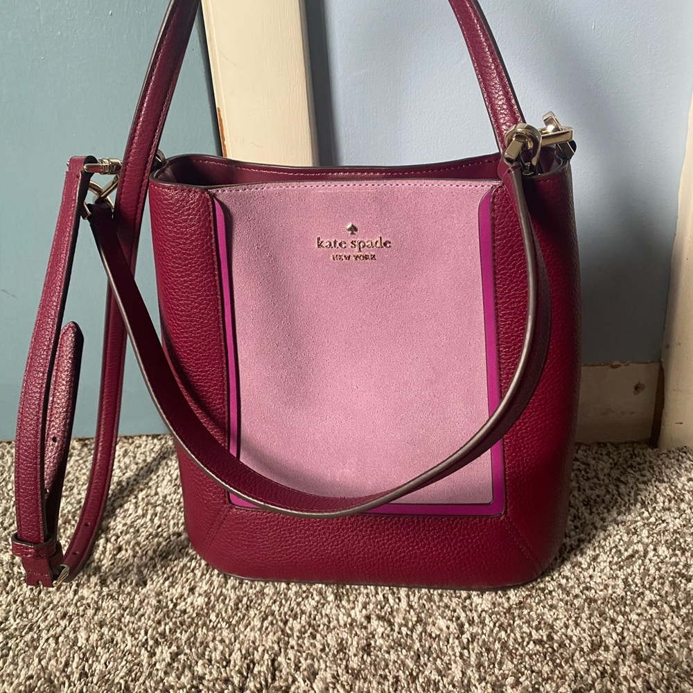 Kate Spade Burgundy and Pink Women's Bag